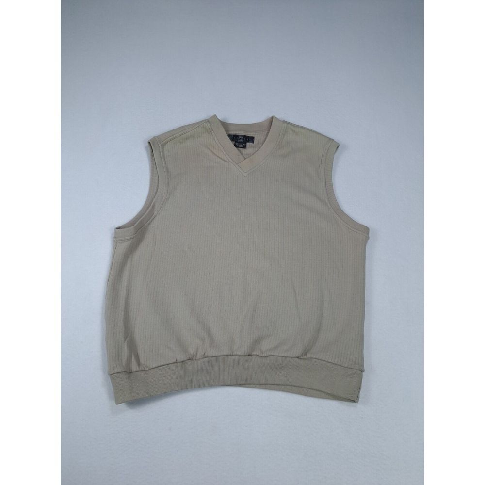 Nike Sweater Vest Mens XL‎ Beige Golf Athleisure Athletic Sportswear Pullover